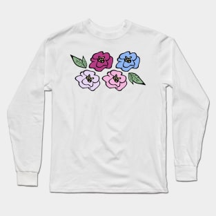 Cute colorful flowers Long Sleeve T-Shirt